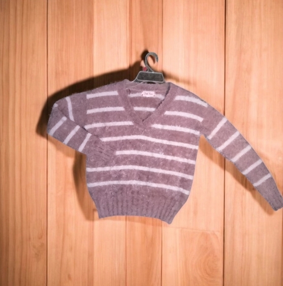 Pink Rose Striped Sweater - Picture 1 of 4